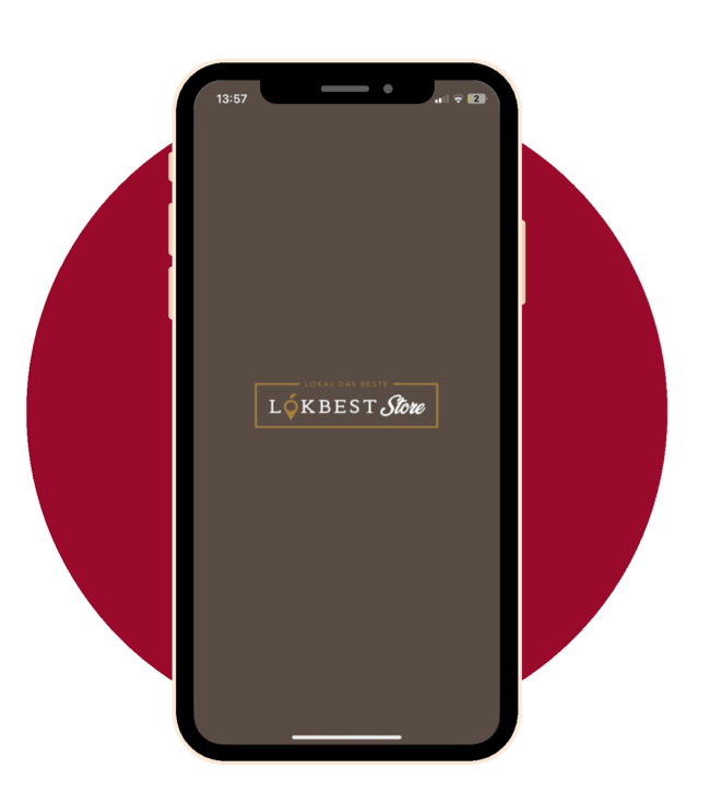 Telefoon met de Lokbest-app